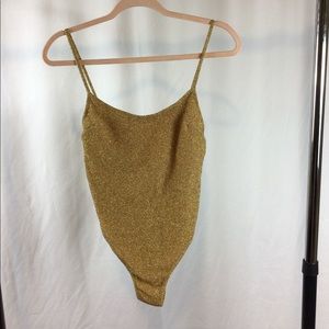 Glitter Gold Bathing Suit
